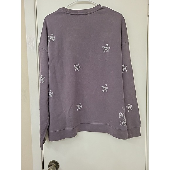NWT Disney Sweatshirt Womens 1X Gray The Nightmare Before Christmas Jack Sally - Picture 5 of 7